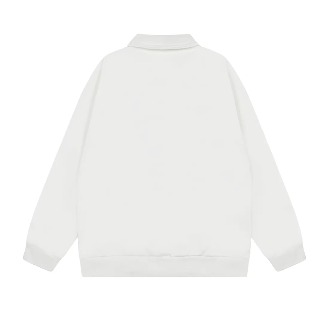 🅿️260 "Top quality" Style number: 8091# [Ralph Lauren classic pony embroidered half-zip lapel POLO sweatshirt] ✅Ralph Lauren Ralph Lauren autumn and winter basic versatile polo lapel sweatshirt for men and women couples ✅High weight pure cotton terry original consistent YKK zipper widened and thickened threads ✅Old money style lazy style full retro style simple popular style ✅Autumn and winter single wear Simple and easy to wear under the hood. A must-have for couples. Size: S-XL. Color: white, khaki, retro green.